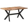 vidaXL J&iacute;deln&iacute; stůl 160x80x75 cm masiv s medovou povrchovou &uacute;pravou