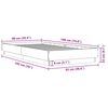 vidaXL R&aacute;m postele bez matrace hněd&yacute; dub 90 x 190 cm kompozitn&iacute; dřevo