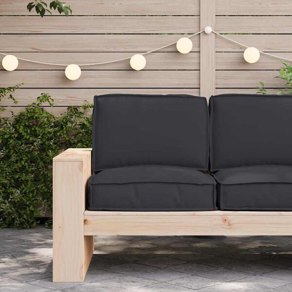 vidaXL Sada pol&scaron;t&aacute;řů na paletu 2 pcs Čern&aacute; Oxford l&aacute;tka