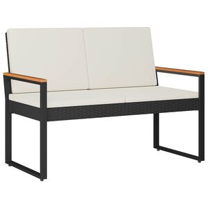 vidaXL Venkovn&iacute; lavice 2 -Seater 107 x 61 x 80 cm polyratan