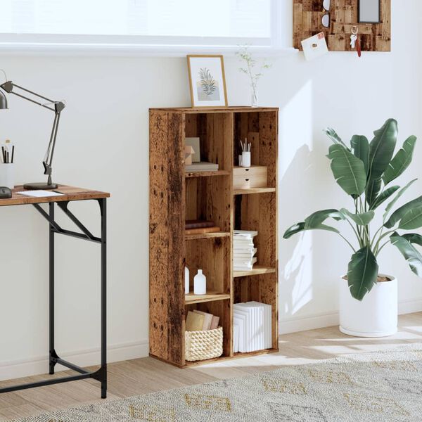 vidaXL Knihovna old wood 50 x 25 x 105 cm kompozitní dřevo