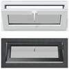vidaXL Okeno do suter&eacute;nu RISOR 90 x 40 cm PVC a sklo