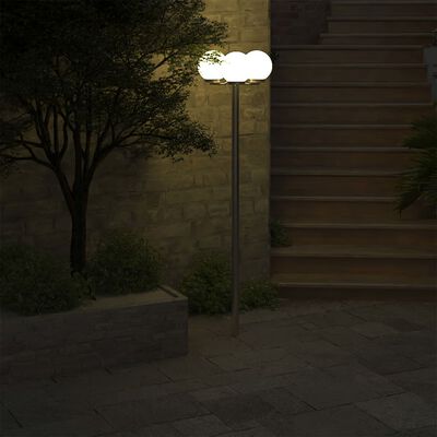 vidaXL Vysoká zahradní lampa se 3 svítidly 220 cm
