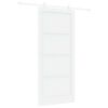 vidaXL Posuvn&eacute; dveře 93 x 211 cm Kompozitn&iacute; dřevo B&iacute;l&aacute;
