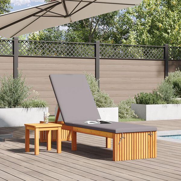 vidaXL Slunečník 1-osoba Hnědá 200 x 55 x 94cm Masivní akáciové dřevo