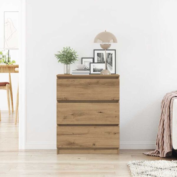 vidaXL Př&iacute;born&iacute;k dub artisan 60x35x76 cm kompozitn&iacute; dřevo