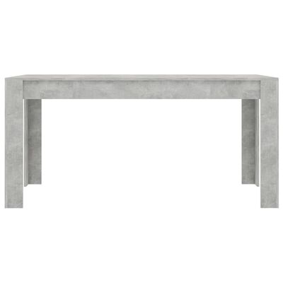 vidaXL Jídelní stůl betonově šedý 160 x 80 x 76 cm dřevotříska