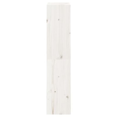 vidaXL Knihovna / dělicí stěna bílá 60x30x135,5 cm masivní borovice