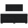 vidaXL Box spring postel s matrac&iacute; čern&aacute; 180x200 cm samet