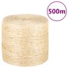 vidaXL Provaz 100% sisal 4 mm 500 m