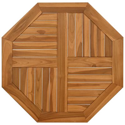 vidaXL Stolní deska 70 x 70 x 2,5 cm osmihranná masivní teakové dřevo