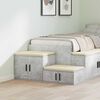 vidaXL &Uacute;ložn&aacute; skř&iacute;ňka 2 pcs Betonově &scaron;ed&aacute; 108 x 41 x 40 cm