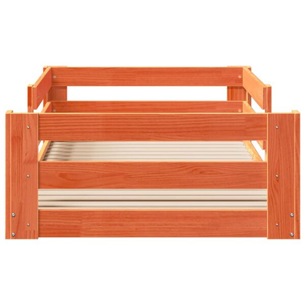 vidaXL Postel bez matrace voskově hněd&aacute; 90 x 190 cm masivn&iacute; borovice