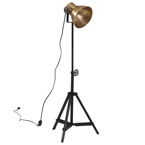 vidaXL Stojac&iacute; lampa 25 W staromosaz 35 x 35 x 65/95 cm E27
