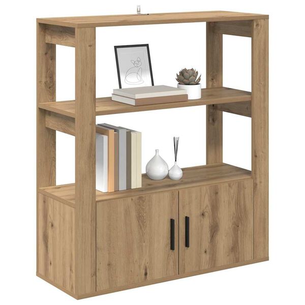 vidaXL Serv&iacute;rovac&iacute; skř&iacute;ň dub artisan 30 x 80 x 90 cm Kompozitn&iacute; dřevo