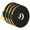 vidaXL Samolepic&iacute; pěnov&aacute; p&aacute;ska 4 ks Čern&aacute; 20mm x 5m Pěna CR