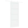 vidaXL Posuvn&eacute; dveře 93 x 232 cm Kompozitn&iacute; dřevo B&iacute;l&aacute;