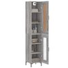 vidaXL Skř&iacute;ň highboard &scaron;ed&aacute; sonoma 34,5 x 34 x 180 cm kompozitn&iacute; dřevo