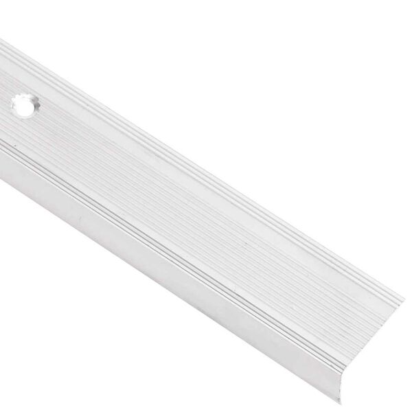 vidaXL Schodov&eacute; hrany ve tvaru L 5 ks hlin&iacute;k 90 cm stř&iacute;brn&eacute;