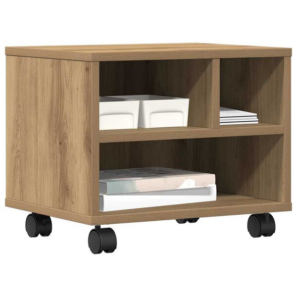 vidaXL Stojan na tisk&aacute;rnu s &uacute;loži&scaron;těm Artisanov&yacute; dub 41 x 32 x 34,5 cm