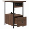 vidaXL Nočn&iacute; skř&iacute;ňka Hněd&yacute; dub 60 x 30 x 61 cm kompozitn&iacute; dřevo