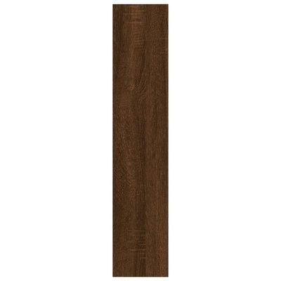 vidaXL Nástěnná police hnědý dub 90 x 16 x 78 cm kompozitní dřevo