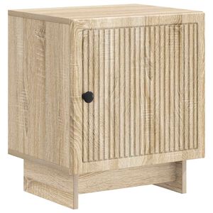 vidaXL Nočn&iacute; skř&iacute;ňka Dub sonoma 43 x 34,5 x 50 cm Kompozitn&iacute; dřevo