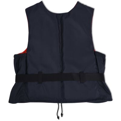 vidaXL Plovací vesty 4 ks 50 N 90+ kg námořnická modrá