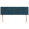 vidaXL Čela postele 2 ks tmavě modr&aacute; 72 x 5 x 78/88 cm samet