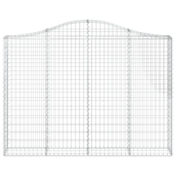 vidaXL Klenut&eacute; gabionov&eacute; ko&scaron;e 2 ks 200x30x140/160cm pozinkovan&eacute; železo