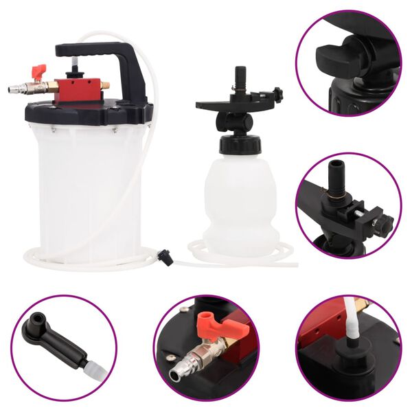 vidaXL Sada k odvzdušnění brzd bílá a černá 3 l