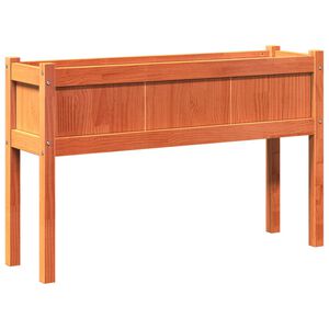 vidaXL Zahradn&iacute; truhl&iacute;k s nohami voskově hněd&yacute; 110x31x70 cm borovice