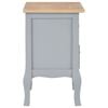 280039 vidaXL Bedside Cabinets 2 pcs Grey 35x30x49 cm MDF