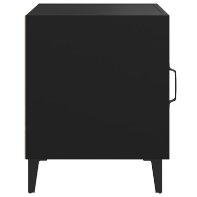 vidaXL Noční stolek černý kompozitní dřevo