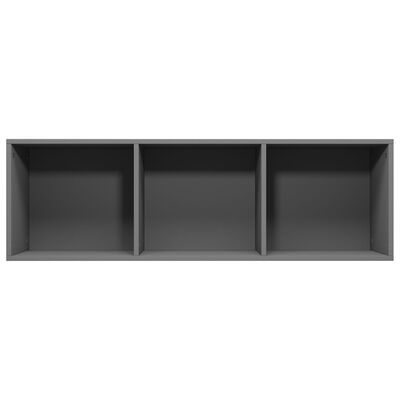 vidaXL Knihovna / TV skříňka šedá 36 x 30 x 114 cm dřevotříska