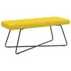 vidaXL Lavice s knofl&iacute;kov&yacute;m pro&scaron;&iacute;v&aacute;n&iacute;m Světl&aacute; žlut&aacute; 110 x 40 x 46 cm