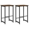 vidaXL Barov&aacute; stolička 2 pcs Kouřov&yacute; dub 40 x 32 x 64 cm