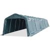 vidaXL Mobiln&iacute; př&iacute;stře&scaron;ek pro zv&iacute;řata PVC 550 g/m&sup2; 3,3x16 m tm. zelen&yacute;