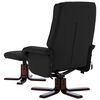 vidaXL Masážní polohovací křeslo s podnožkou černé umělá kůže