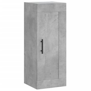 vidaXL N&aacute;stěnn&aacute; skř&iacute;ňka betonově &scaron;ed&aacute; 34,5x34x90 cm kompozitn&iacute; dřevo