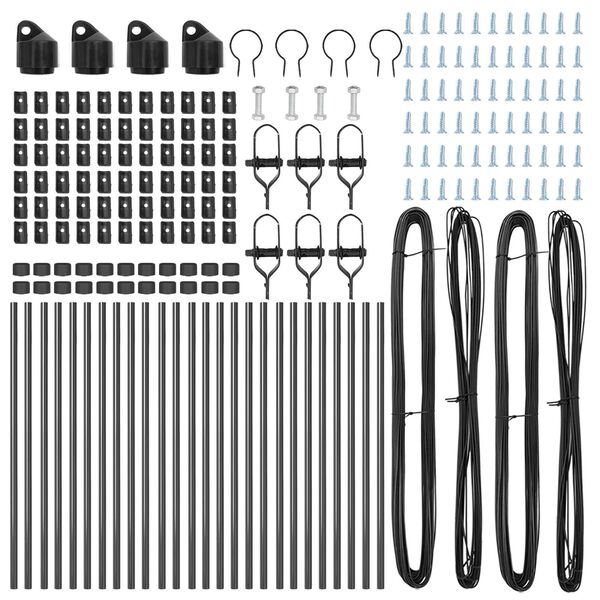 vidaXL Plotový sloupek. Jiný 26 pcs Šedá 3,2 x 3,2 x 80 cm Ocel