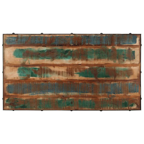 vidaXL Konferenční stolek s kolečky recyklované dřevo 100 x 55 x 26 cm