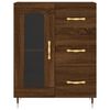 vidaXL Skř&iacute;ň highboard hněd&yacute; dub 69,5 x 34 x 180 cm kompozitn&iacute; dřevo