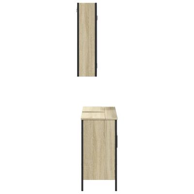 vidaXL 2dílný set koupelnového nábytku dub sonoma kompozitní dřevo