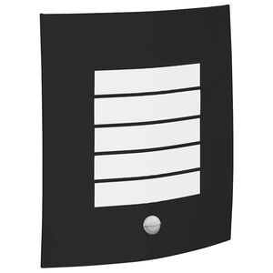 vidaXL Venkovn&iacute; n&aacute;stěnn&eacute; sv&iacute;tidlo Čern&aacute; 23,5 x 9 x 26 cm