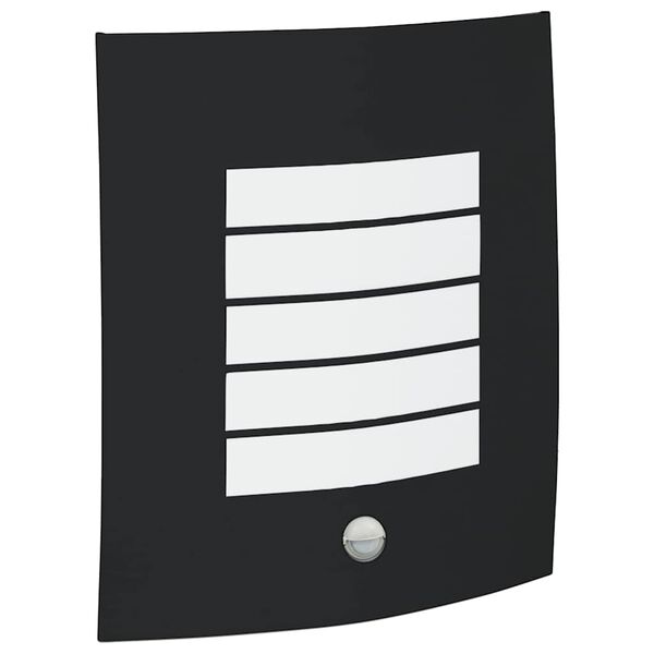 vidaXL Venkovn&iacute; n&aacute;stěnn&eacute; sv&iacute;tidlo Čern&aacute; 23,5 x 9 x 26 cm