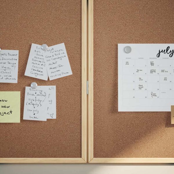 vidaXL Korková nástěnka Hnědá 80 x 1.4 x 80 cm