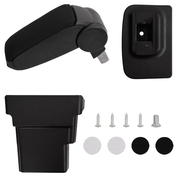 vidaXL Loketn&iacute; opěrka do auta čern&aacute; 17 x 32 x (37&ndash;53) cm ABS