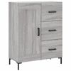 vidaXL Skř&iacute;ň highboard &scaron;ed&aacute; sonoma 69,5 x 34 x 180 cm kompozitn&iacute; dřevo