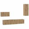 vidaXL N&aacute;stěnn&aacute; skř&iacute;ň na TV 4 pcs Artisanov&yacute; dub kompozitn&iacute; dřevo